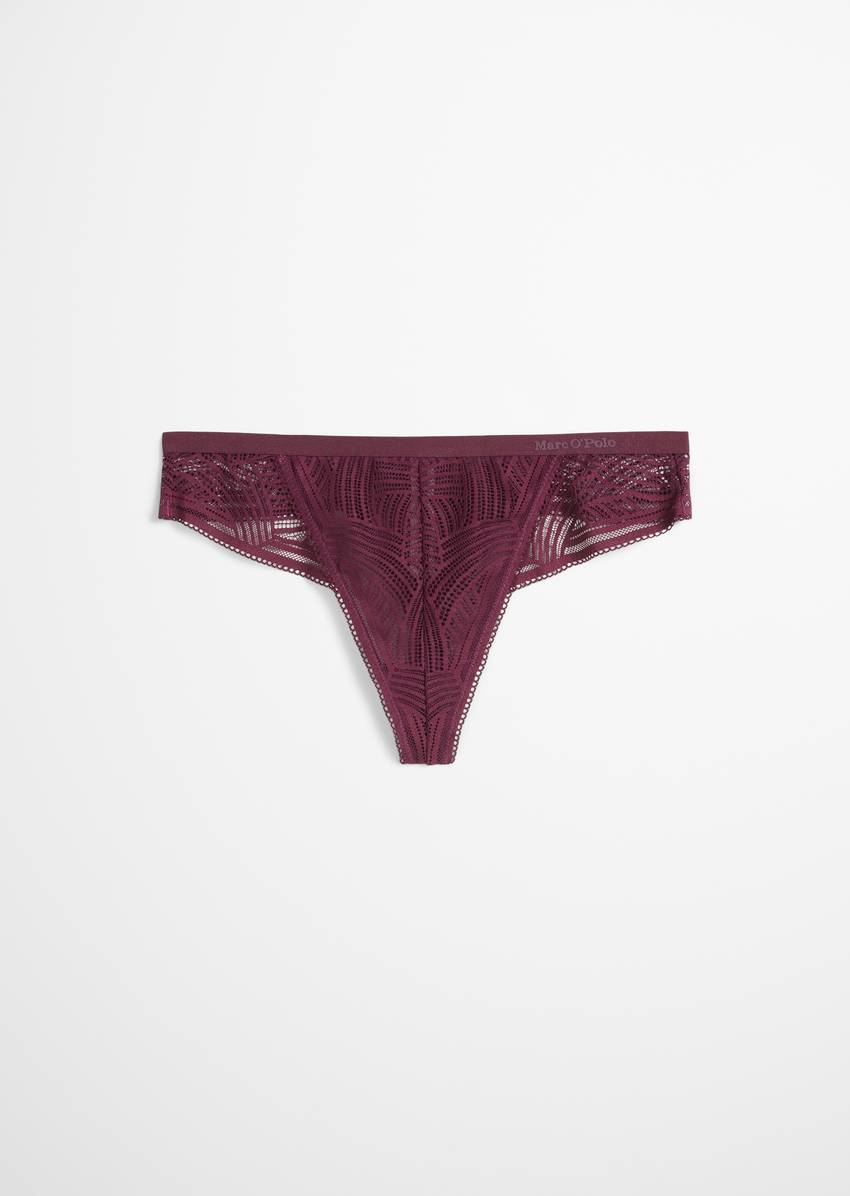 String with delicate lace