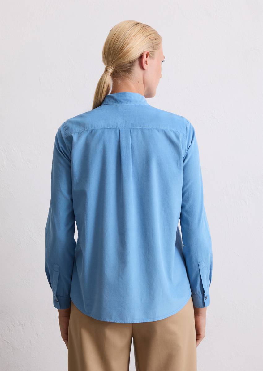 Blouse in velvety corduroy quality