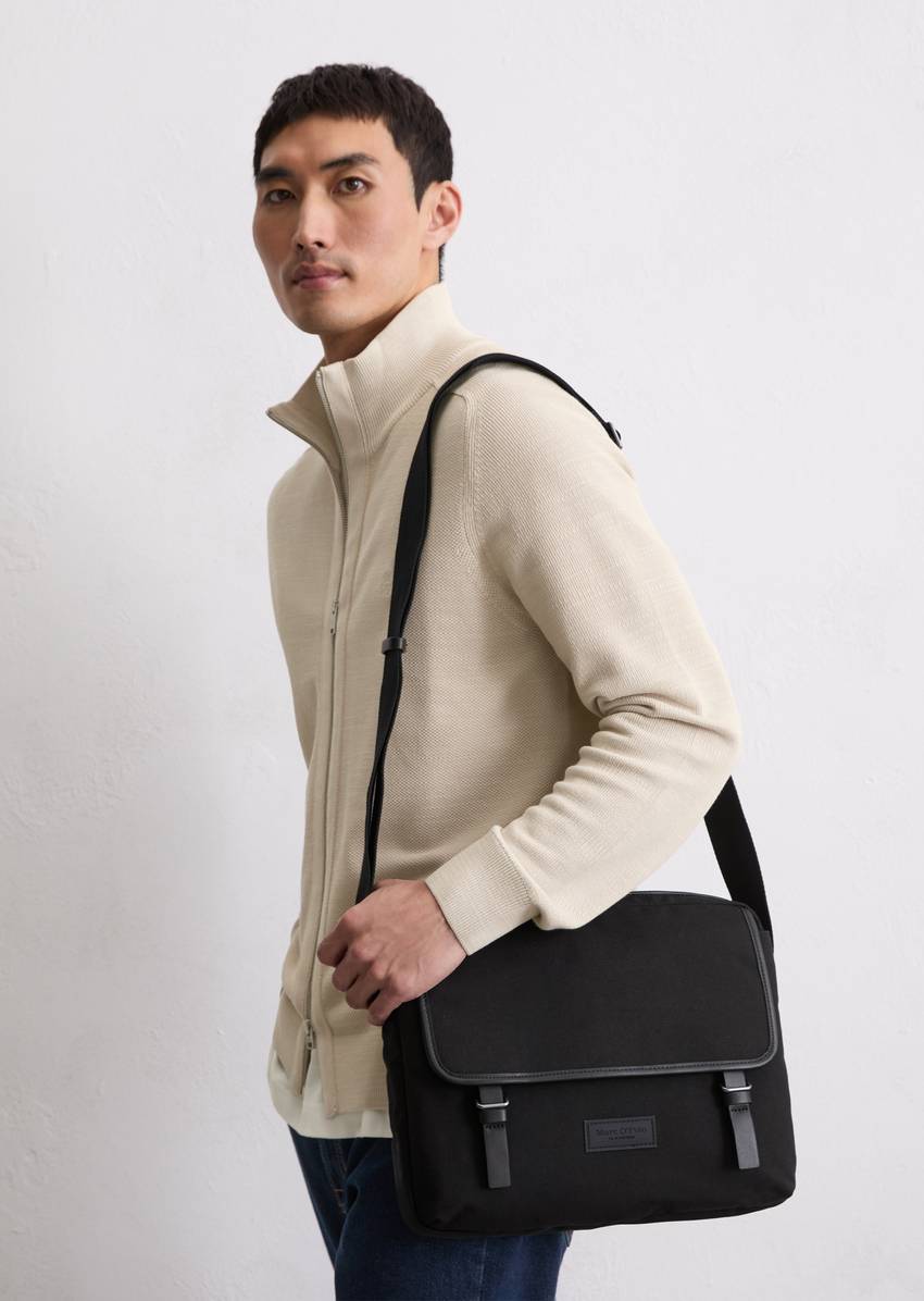 Crossbody bag large made from recycled polyester