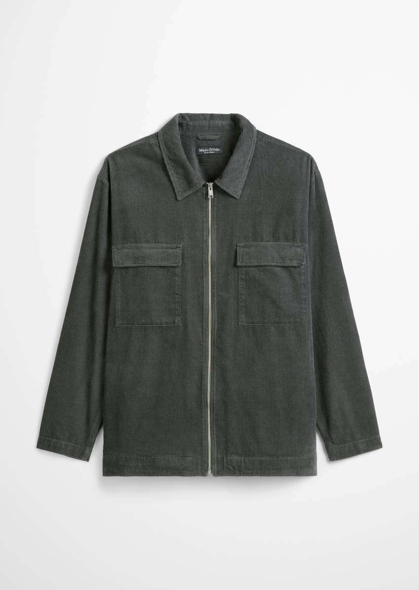 Overshirt made from heavy organic cotton corduroy