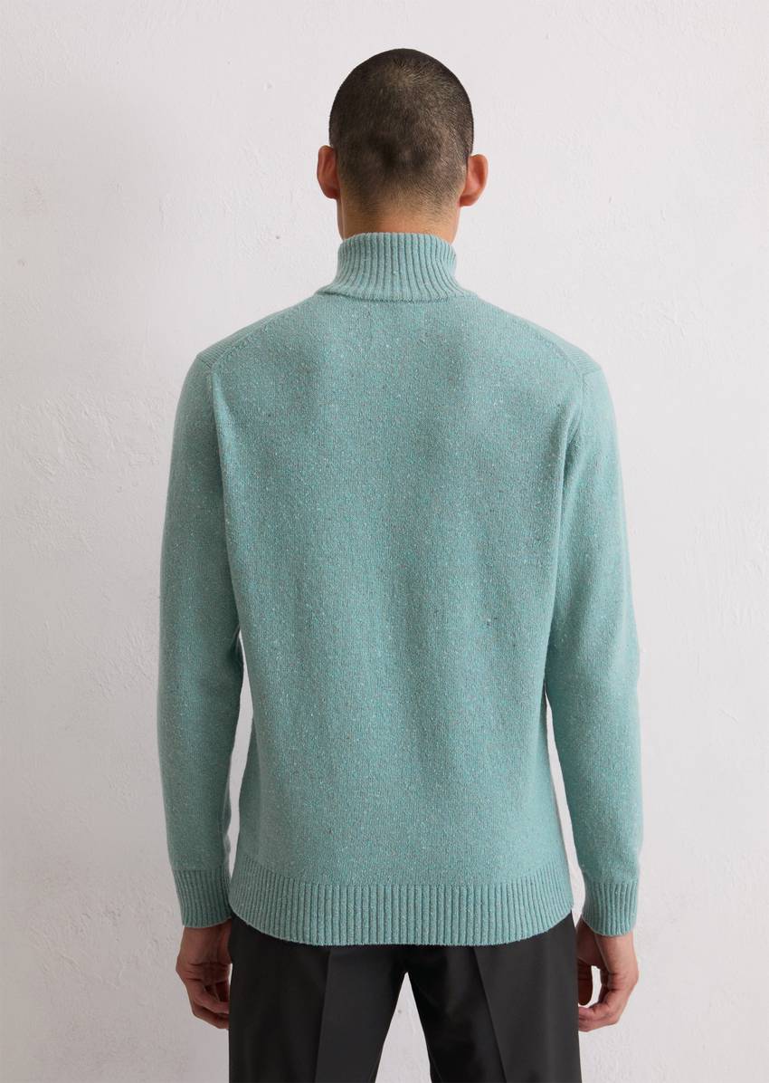 Troyer regular made from speckled tweed yarn