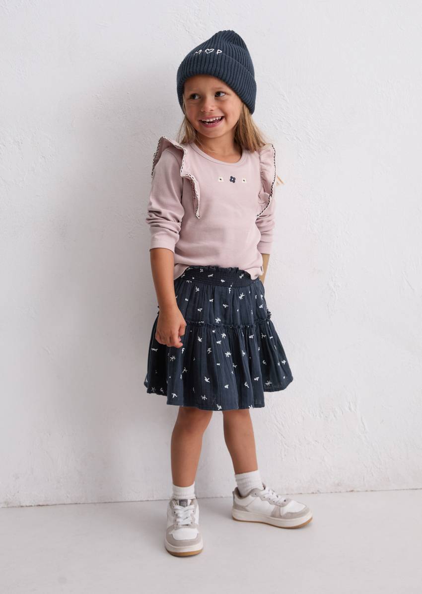 KIDS-GIRLS skirt Made from soft organic cotton muslin