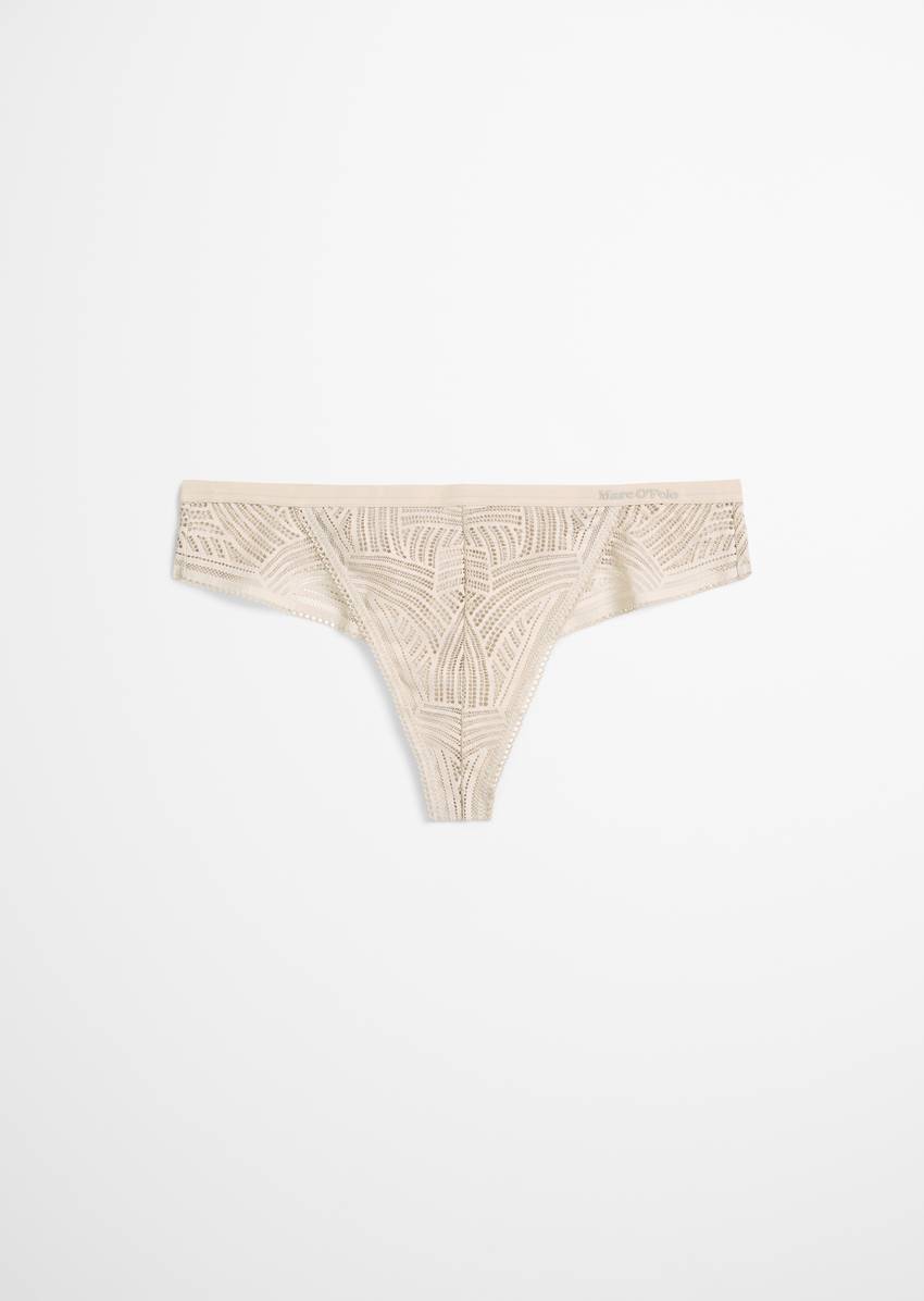 String with delicate lace