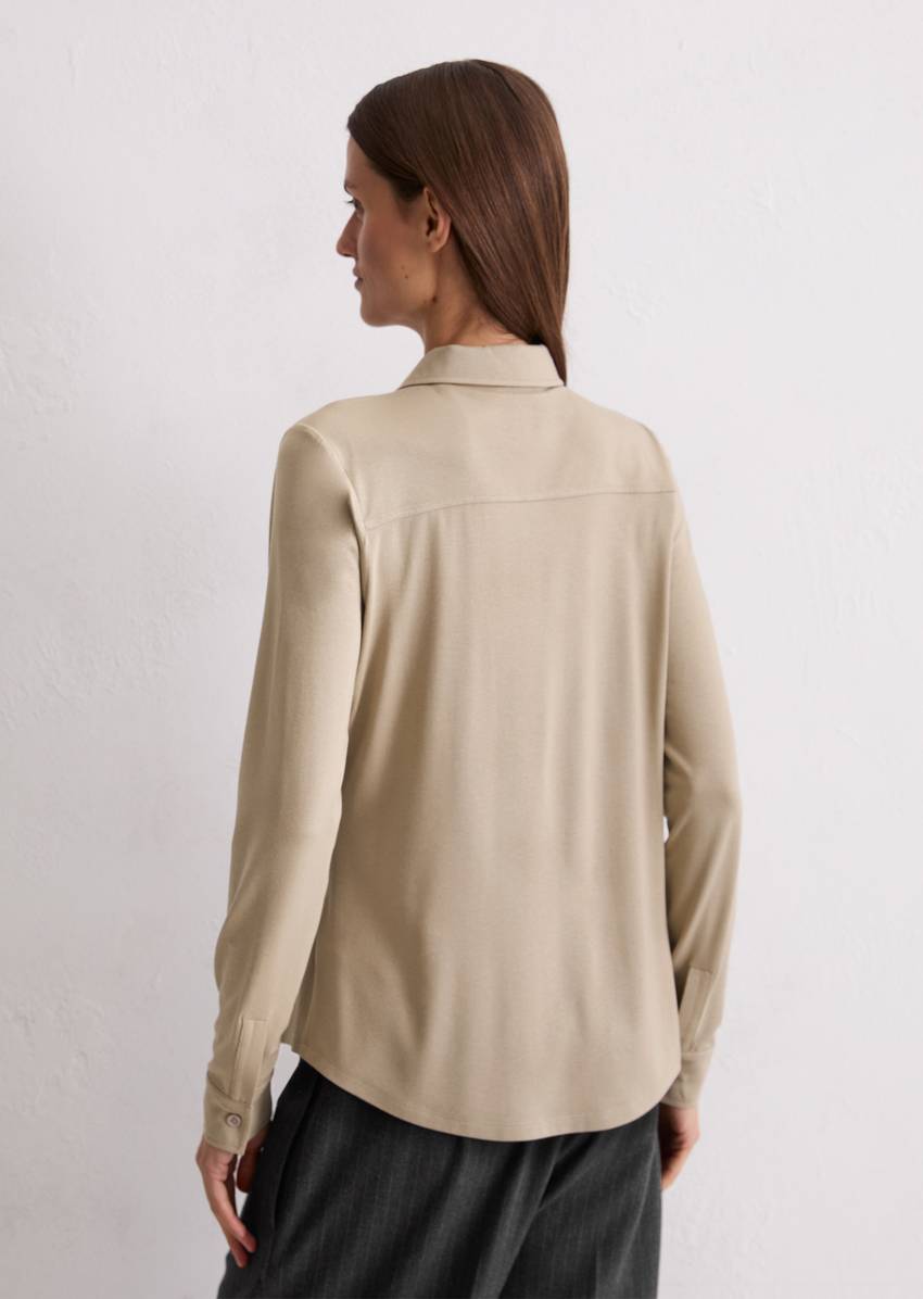 Regular jersey blouse from LENZING™ ECOVERO™