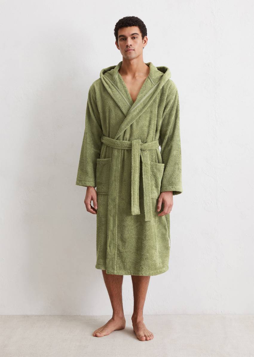 Men's bathrobe model Timeless With hood