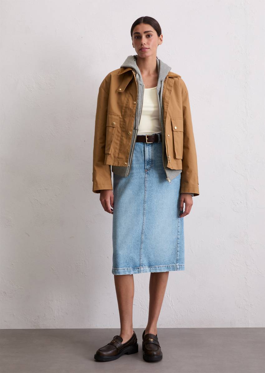 Regular denim skirt made from TENCEL™ Lyocell