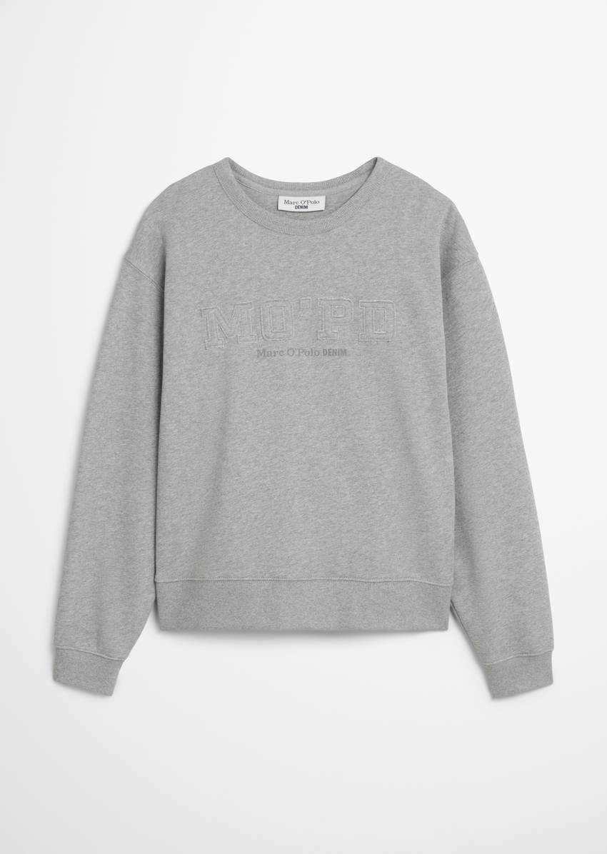 Relaxed sweatshirt made from washed organic cotton