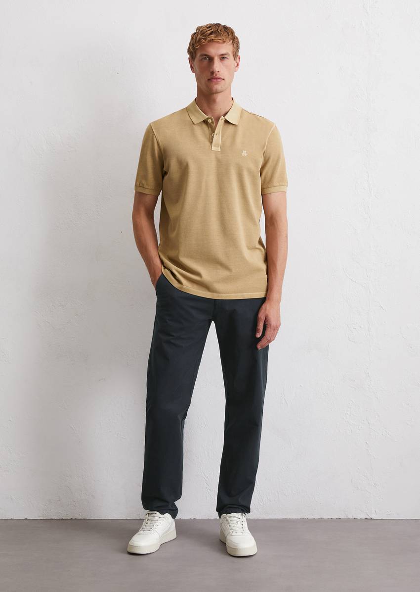 Piqué regular polo shirt made from organic cotton