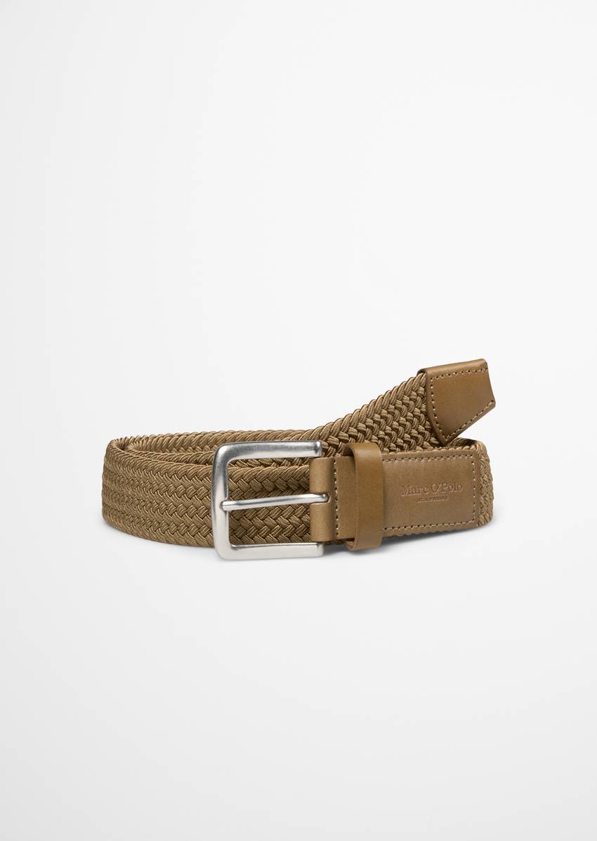 Braided belt Made from elastic recycled material