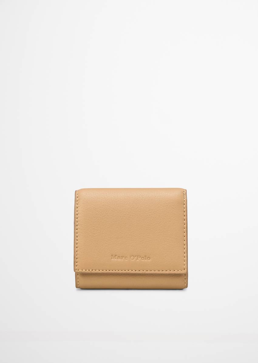 Combination wallet made from grained cowhide