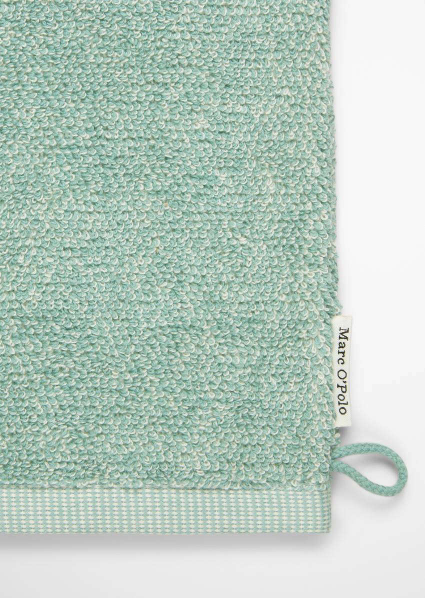 Wash mitt model Timeless melange made from organic cotton terry