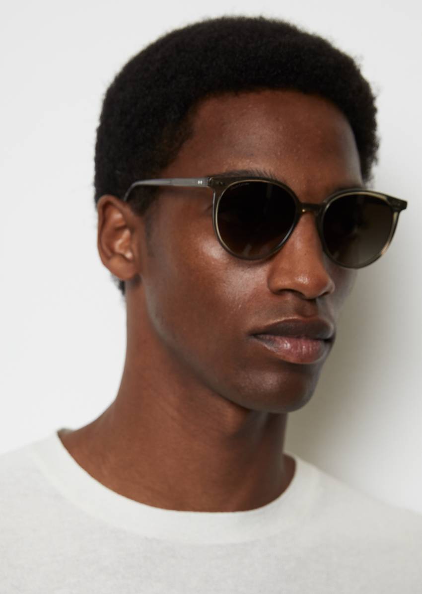 Unisex sunglasses with acetate frame