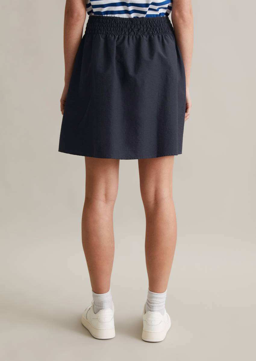 Flared skirt made from an organic cotton mix