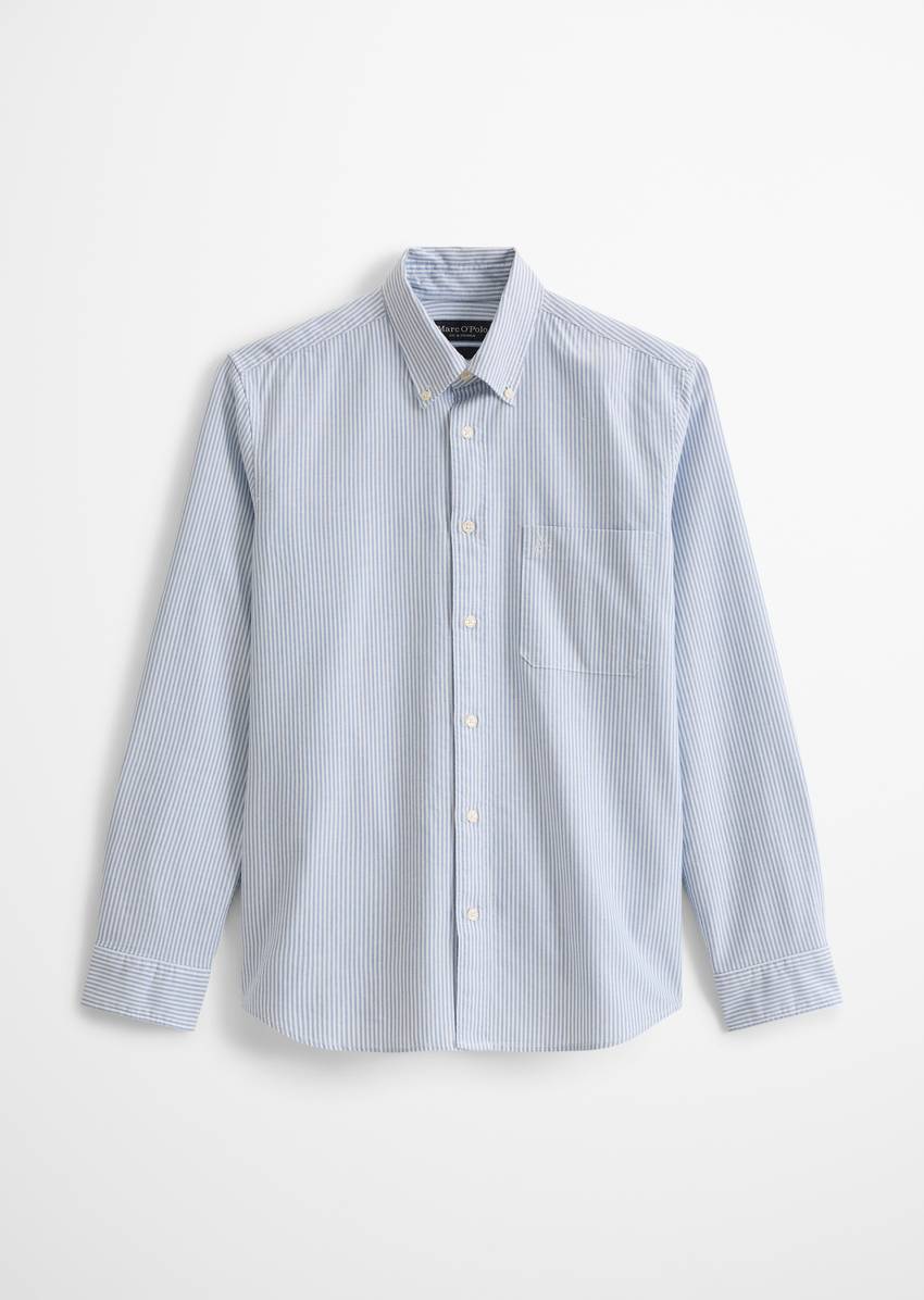 Oxford shirt regular made from striped organic cotton