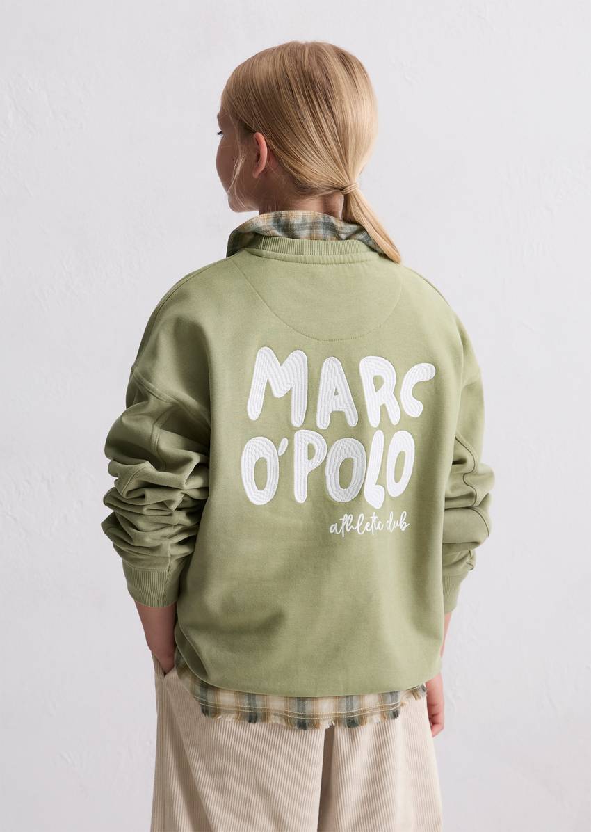 TEENS-GIRLS sweatshirt with logo embroidery on both sides