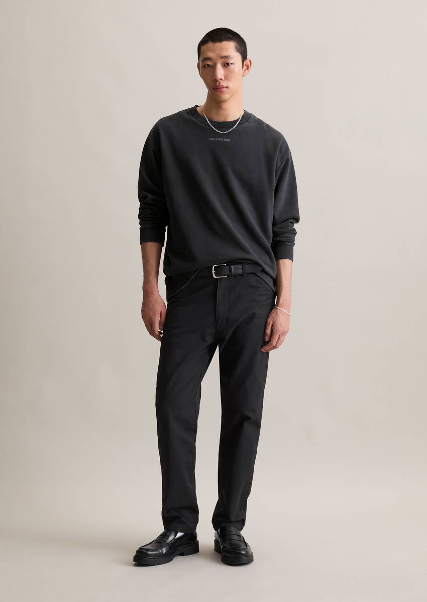 Relaxed sweatshirt made from soft-touch organic cotton