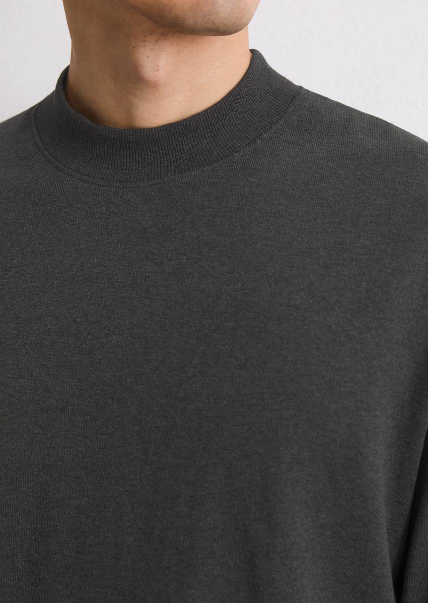 DfC stand-up collar longsleeve regular made from heavyweight organic cotton jersey
