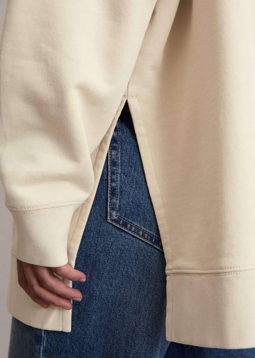 Logo sweatshirt loose made from organic cotton