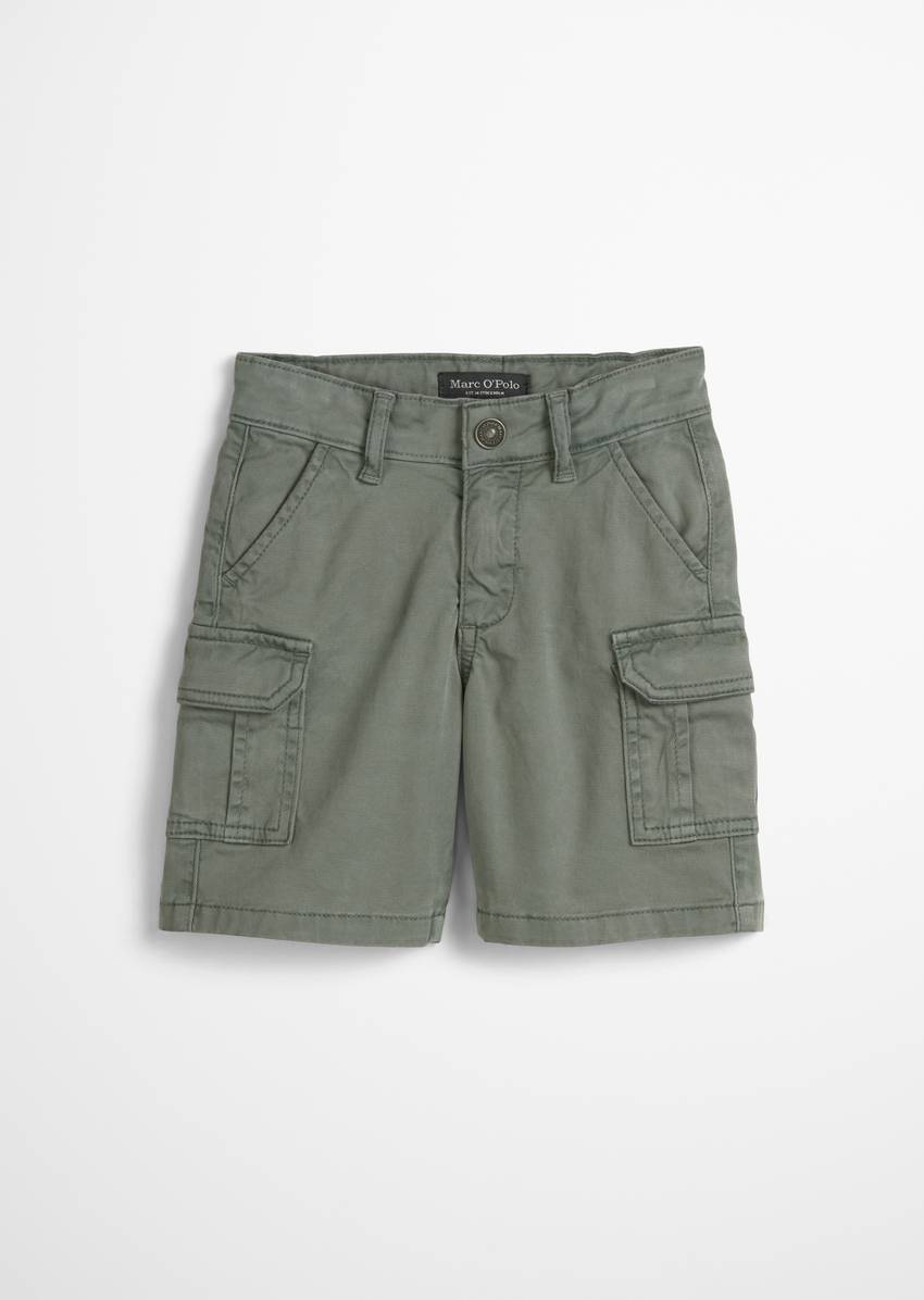KIDS-BOYS cargo shorts made from an organic cotton blend