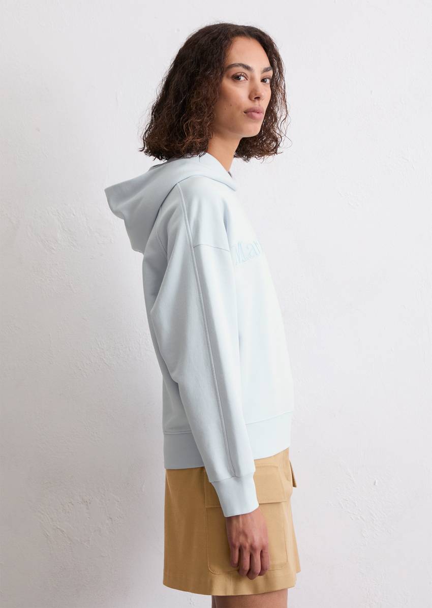 Logo hooded sweatshirt relaxed made from organic cotton