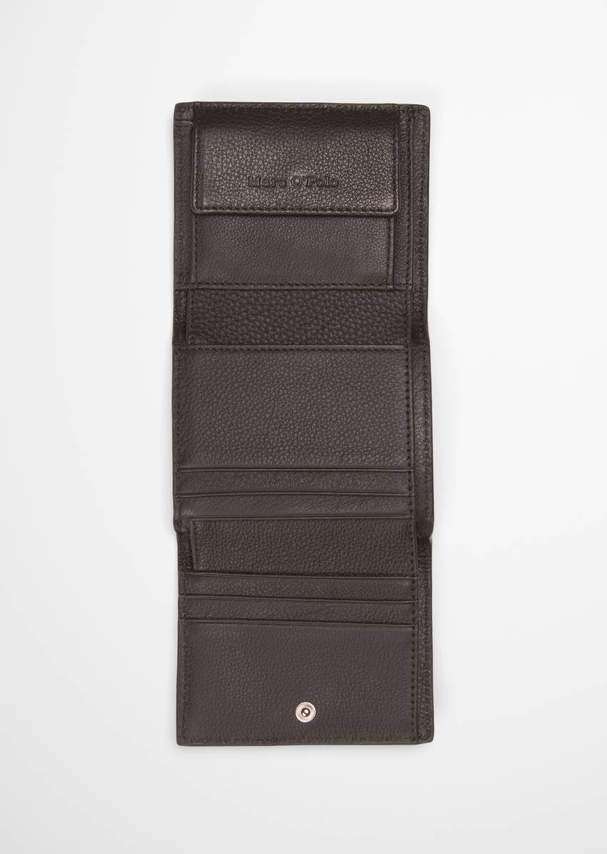 Combination wallet made from grained cowhide