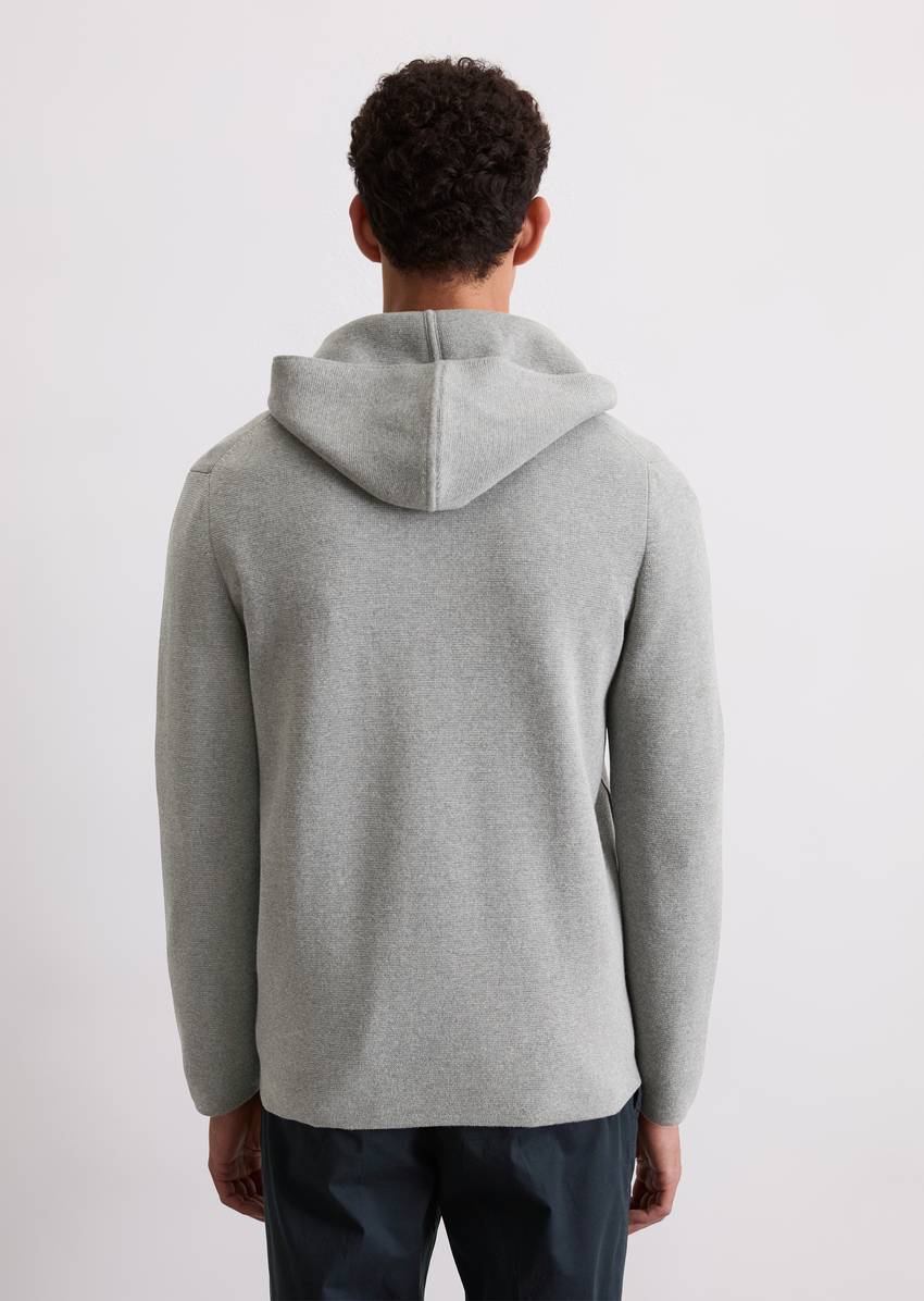 DfC hooded cardigan regular made from pure organic cotton