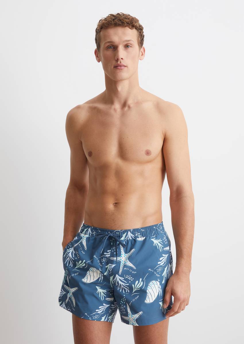 Swimming shorts made from recycled material
