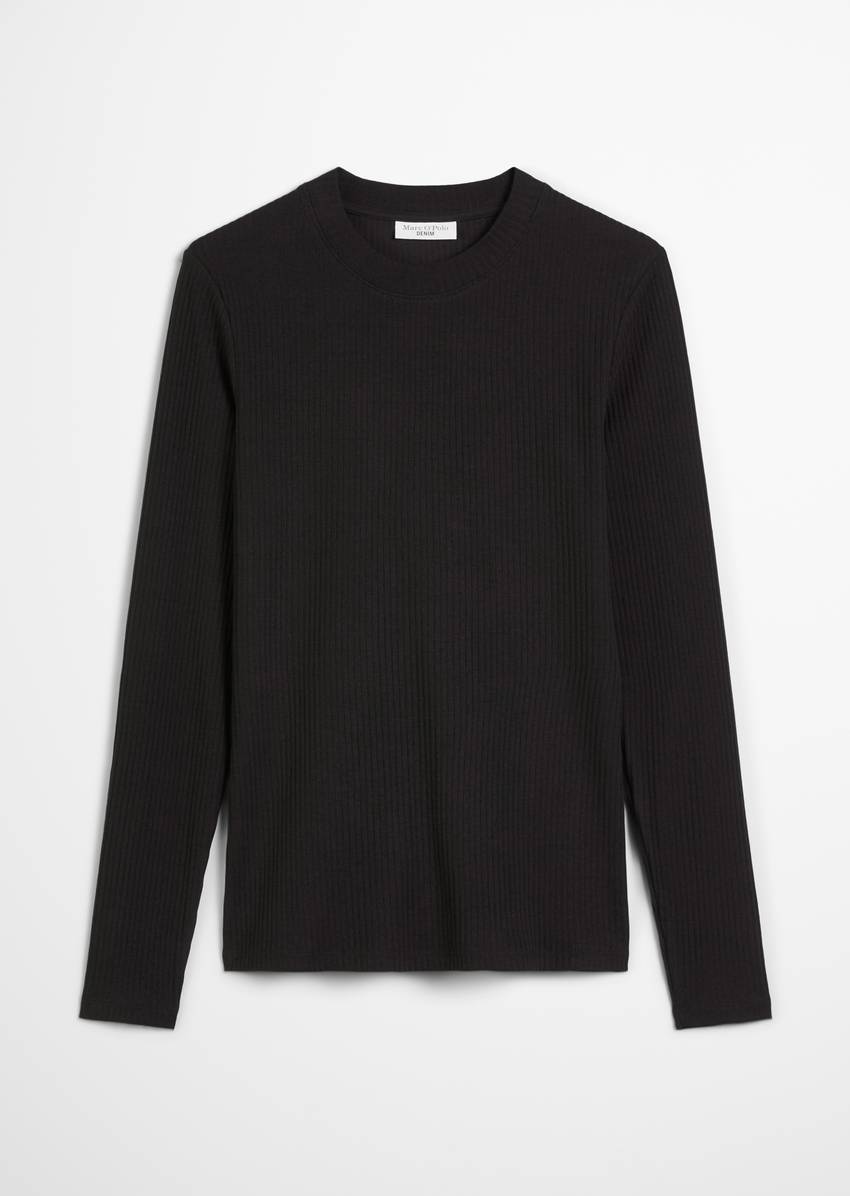 Longsleeve slim made from ribbed jersey