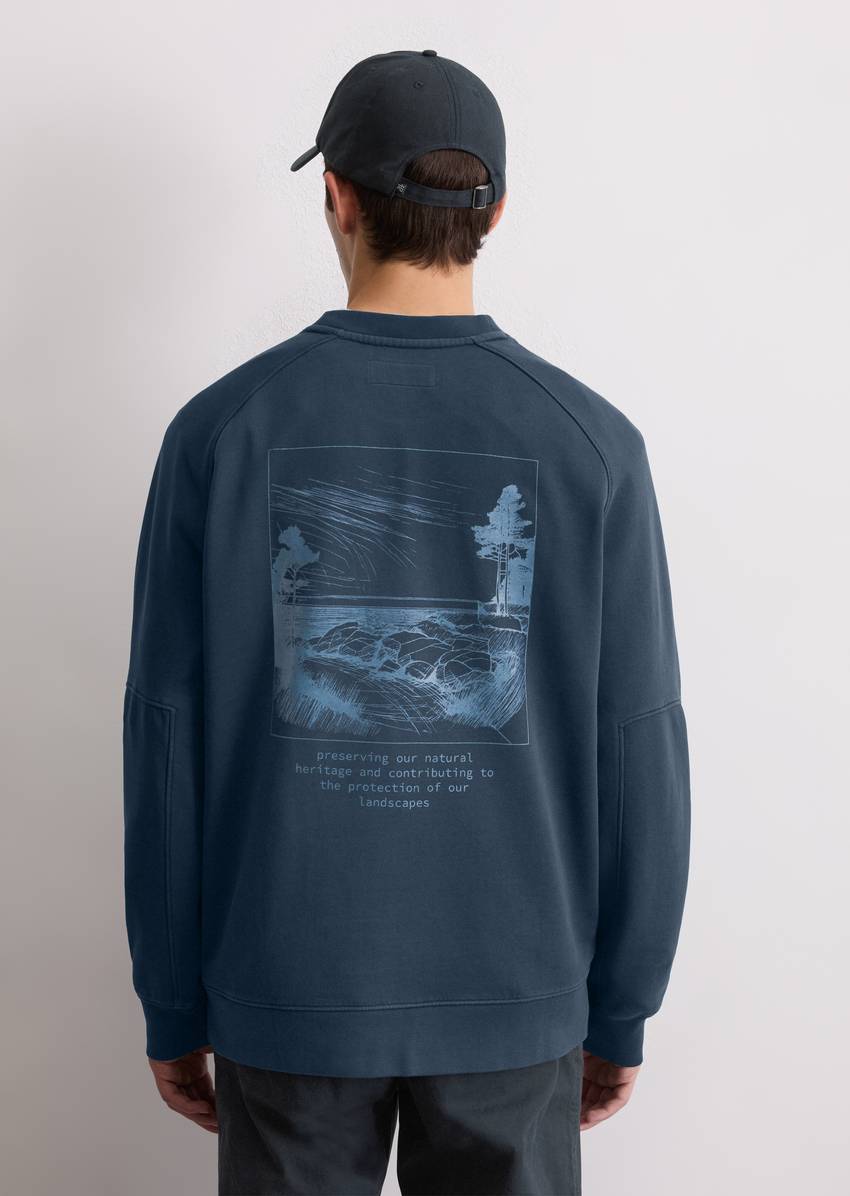 Sweatshirt regular made from recycled cotton