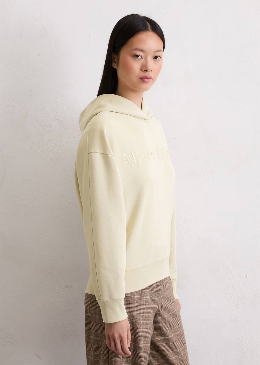Logo hooded sweatshirt relaxed made from organic cotton