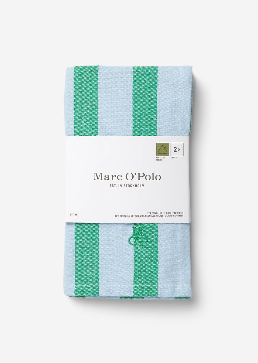 Striped tea towel In pack of 2