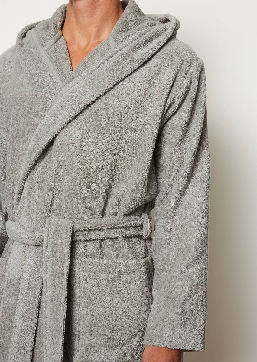 Men's bathrobe model Timeless With hood