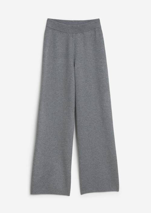 TEENS-GIRLS trousers with compact knitted structure