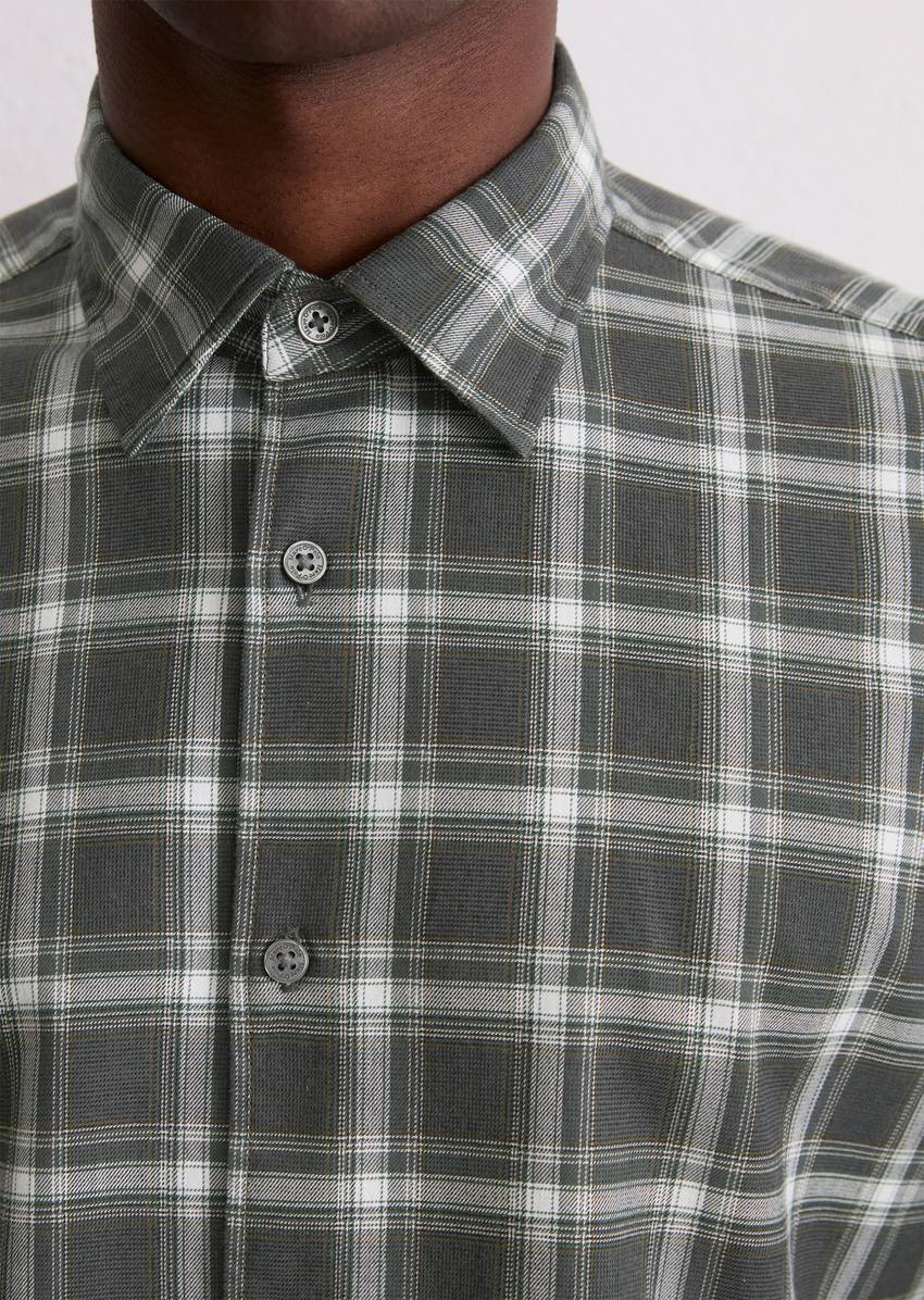 Regular shirt made from soft organic cotton flannel