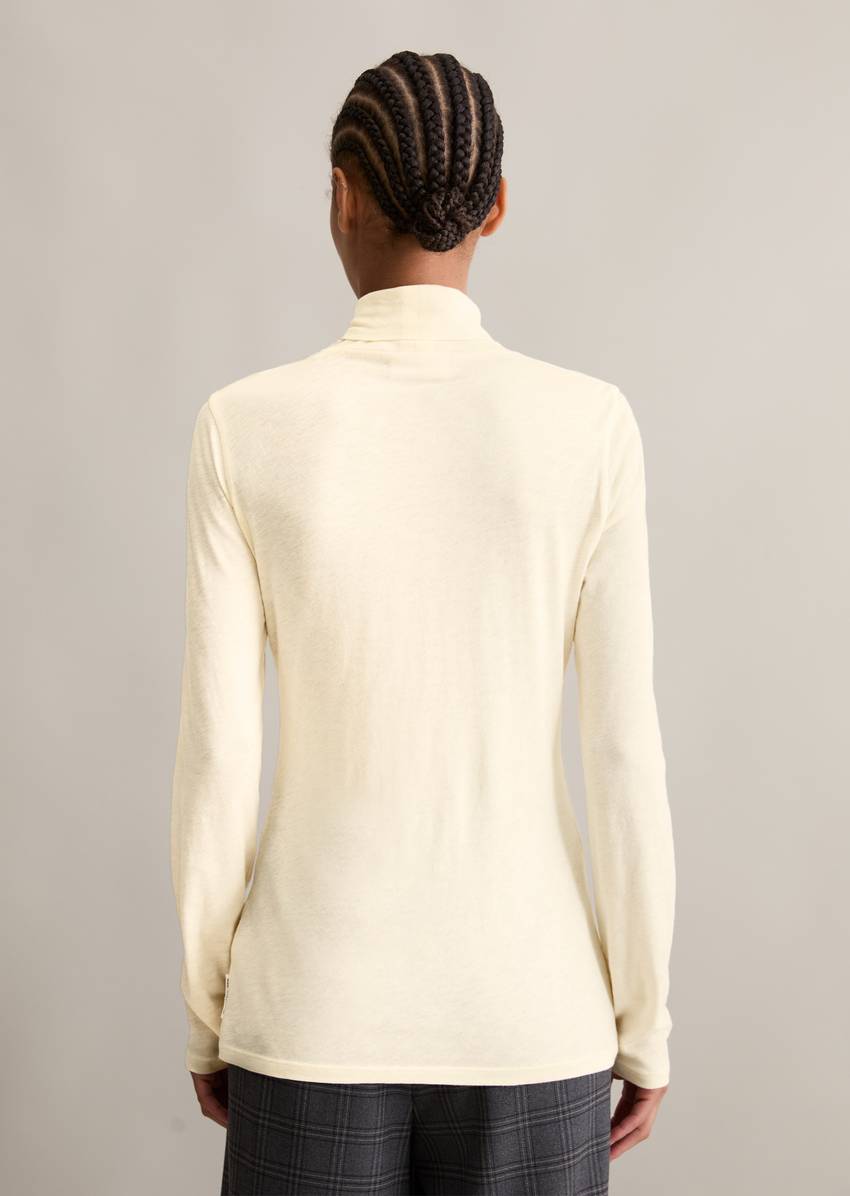 DfC turtleneck longsleeve slim made from particularly soft slub jersey