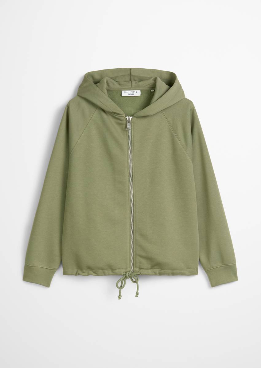 Sweat jacket regular made from a soft organic cotton blend