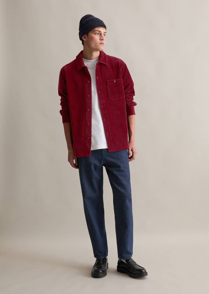 DfC jersey shirt relaxed made from soft terrycloth corduroy