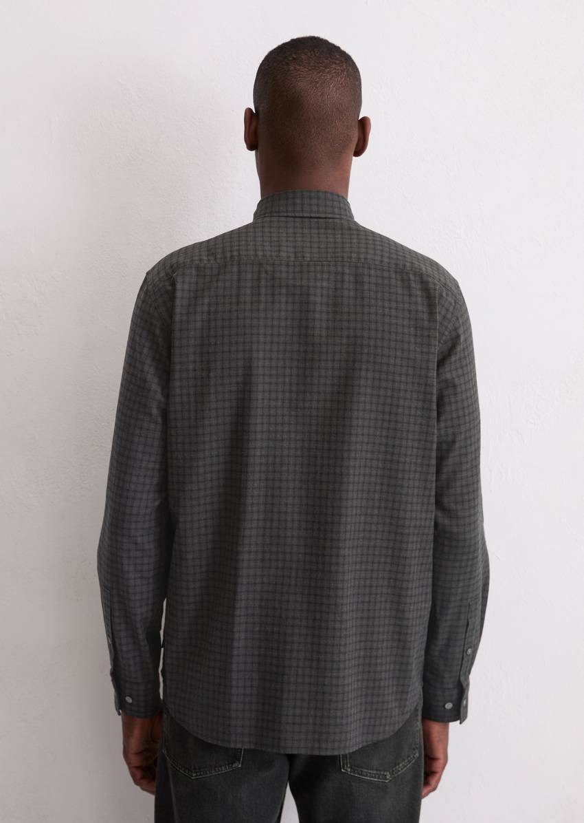Regular shirt made from soft organic cotton flannel