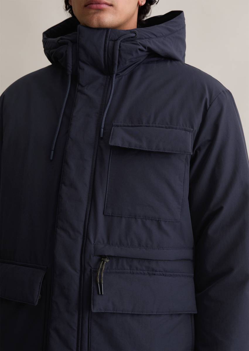 Hooded jacket regular water-repellent with light padding