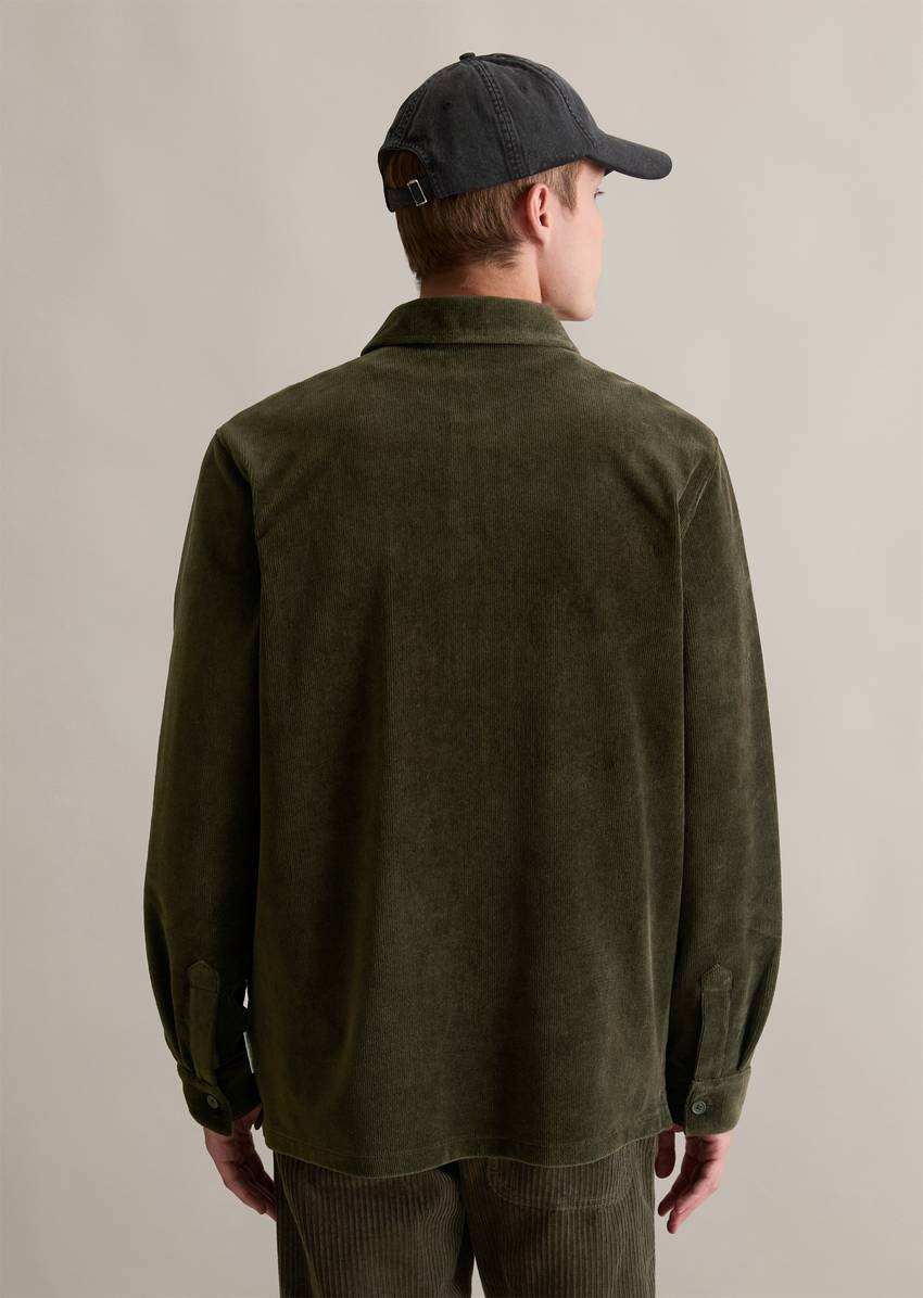 DfC jersey shirt relaxed made from soft terrycloth corduroy