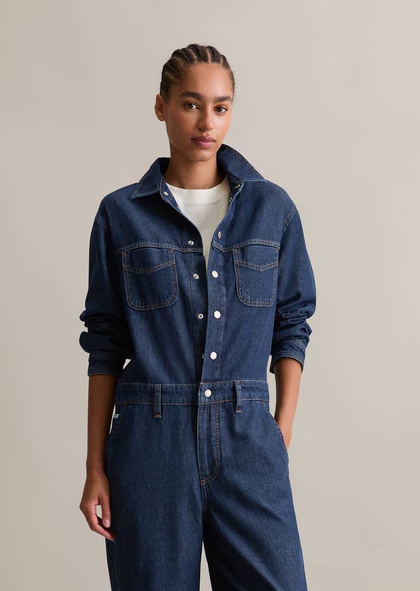 Jeans overall relaxed made from rigid denim