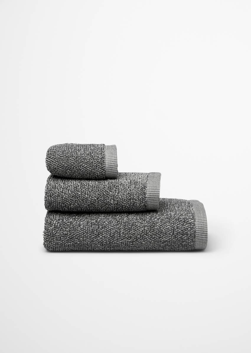 Guest towel model Timeless melange made from pure organic cotton