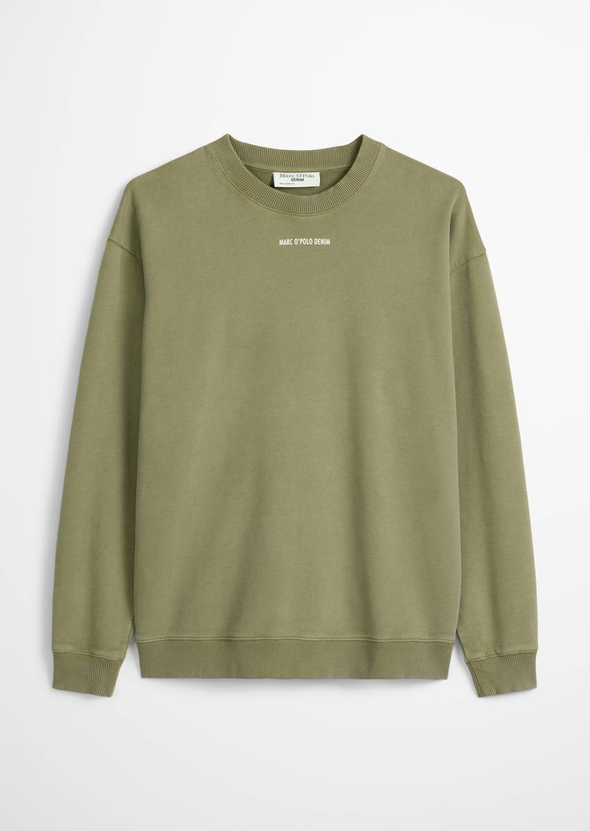 Relaxed sweatshirt made from soft-touch organic cotton