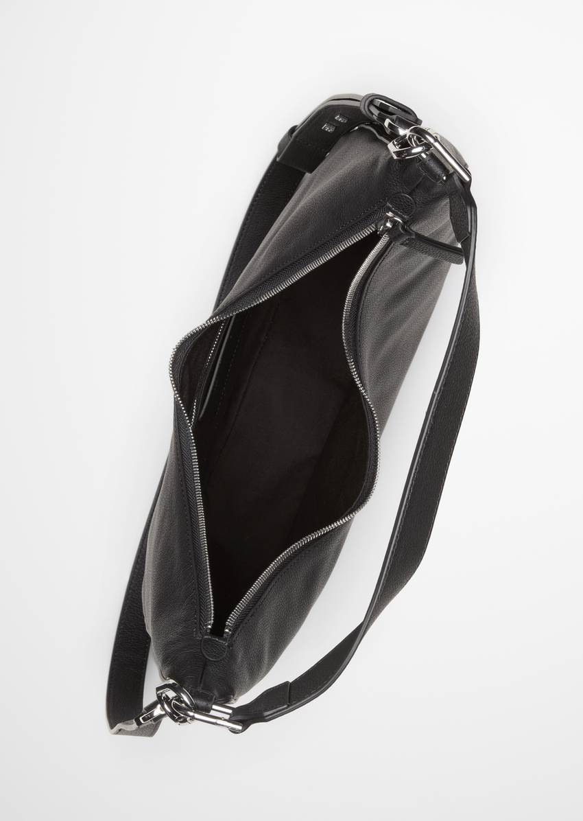 Hobo bag medium made from finely grained cowhide