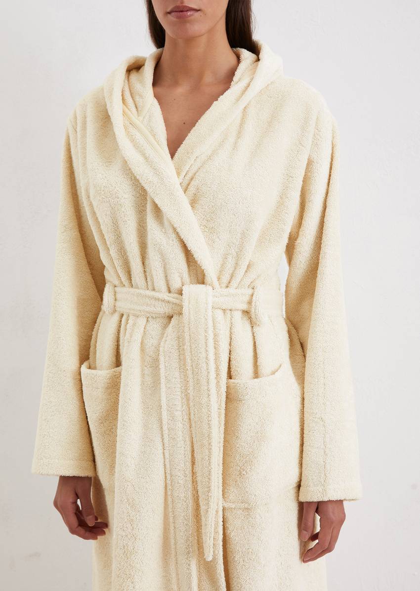 Ladies' bathrobe model Timeless With hood