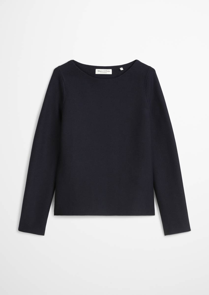 Sweater slim made from organic cotton