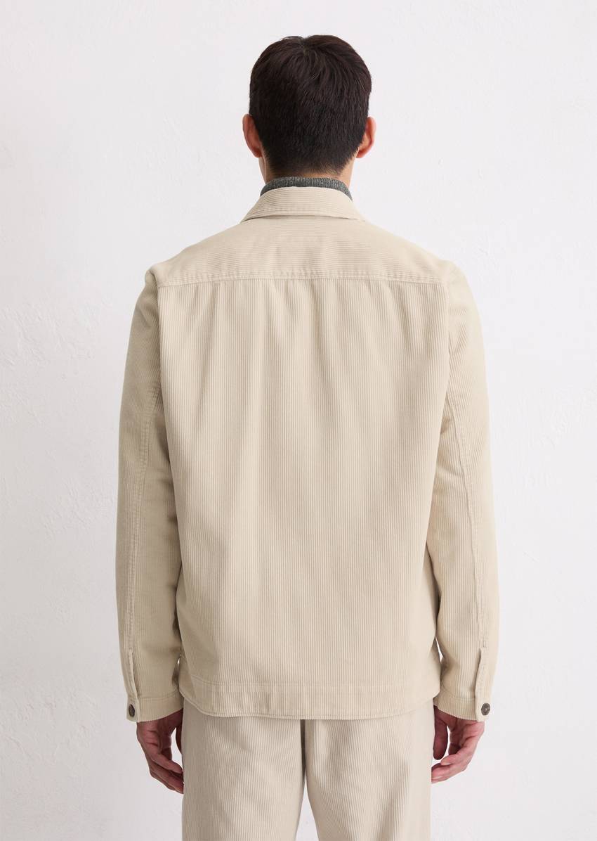 Overshirt made from heavy organic cotton corduroy