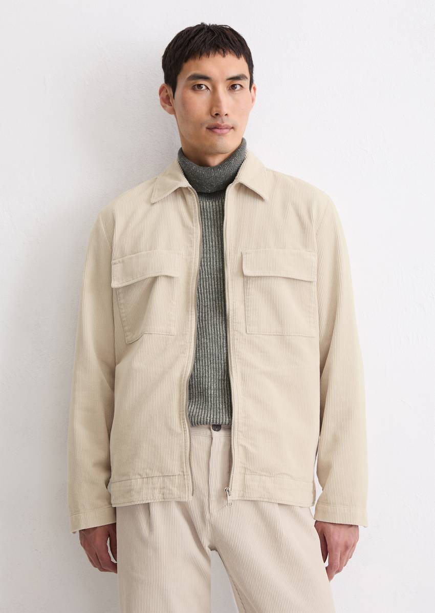 Overshirt made from heavy organic cotton corduroy