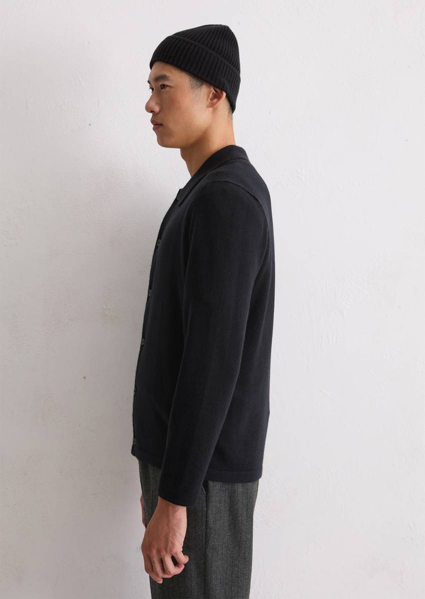 Shirt cardigan regular made from the finest cashmere