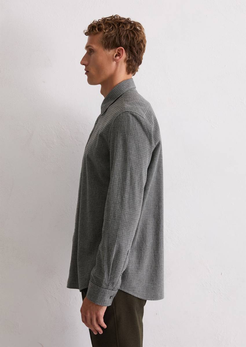 Shirt shaped made from organic cotton flannel